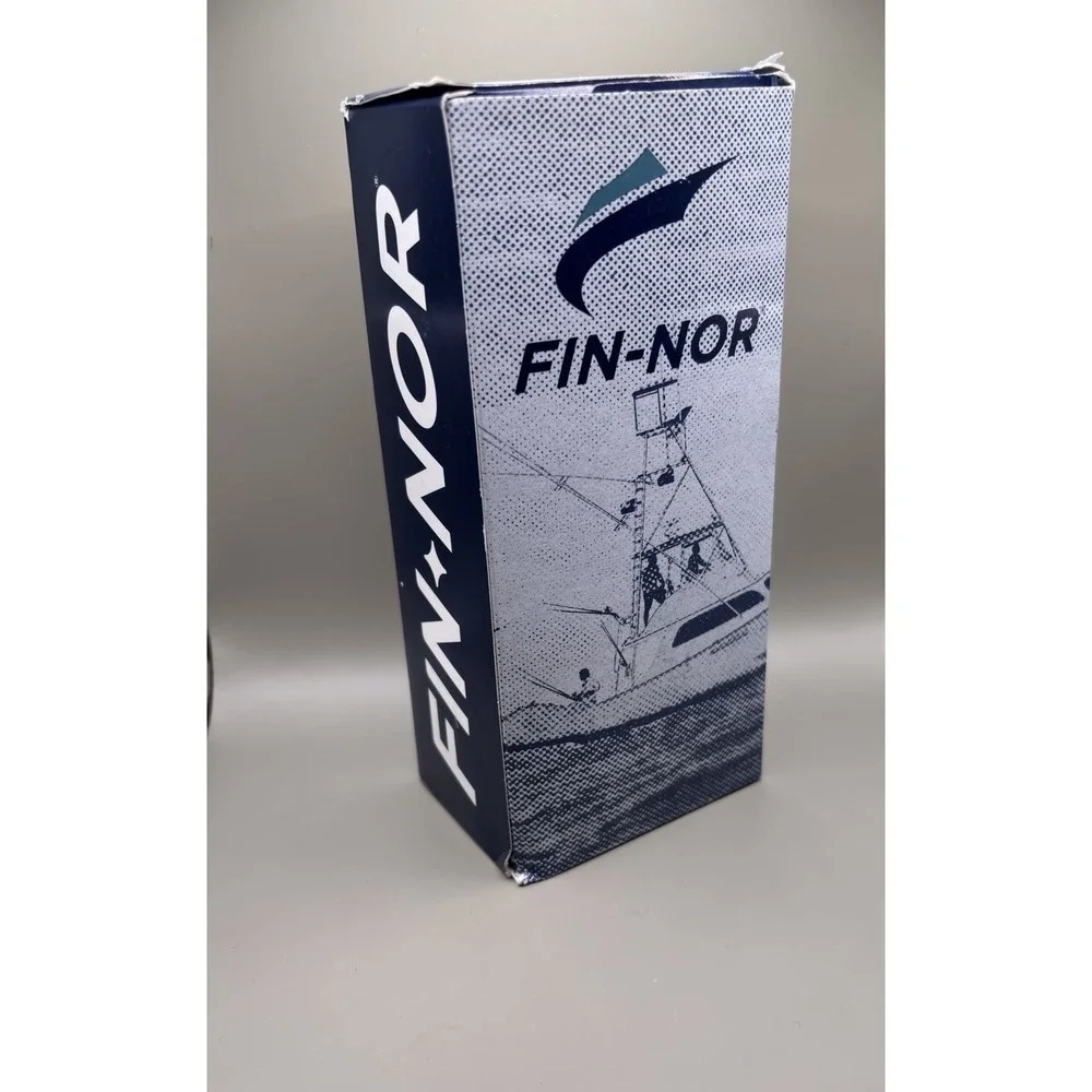Authentic Fin-Nor Pinder Sunglasses Matte Grey Blue Mirror Polarized PC Lens NIB